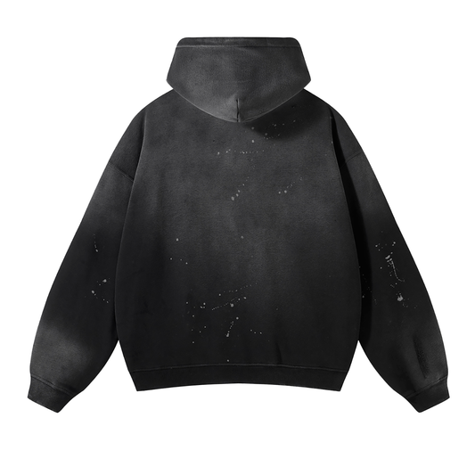 VINTAGE WASH FRAYED HOODIES