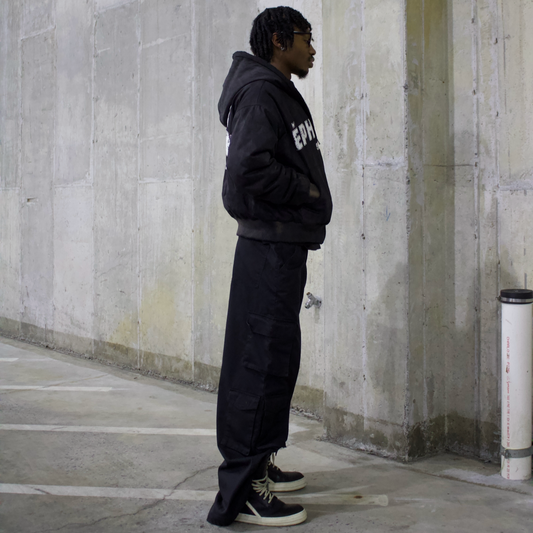 ÉPHÉMÈRE HEAVY WEIGHT ACID WASHED WORK JACKET