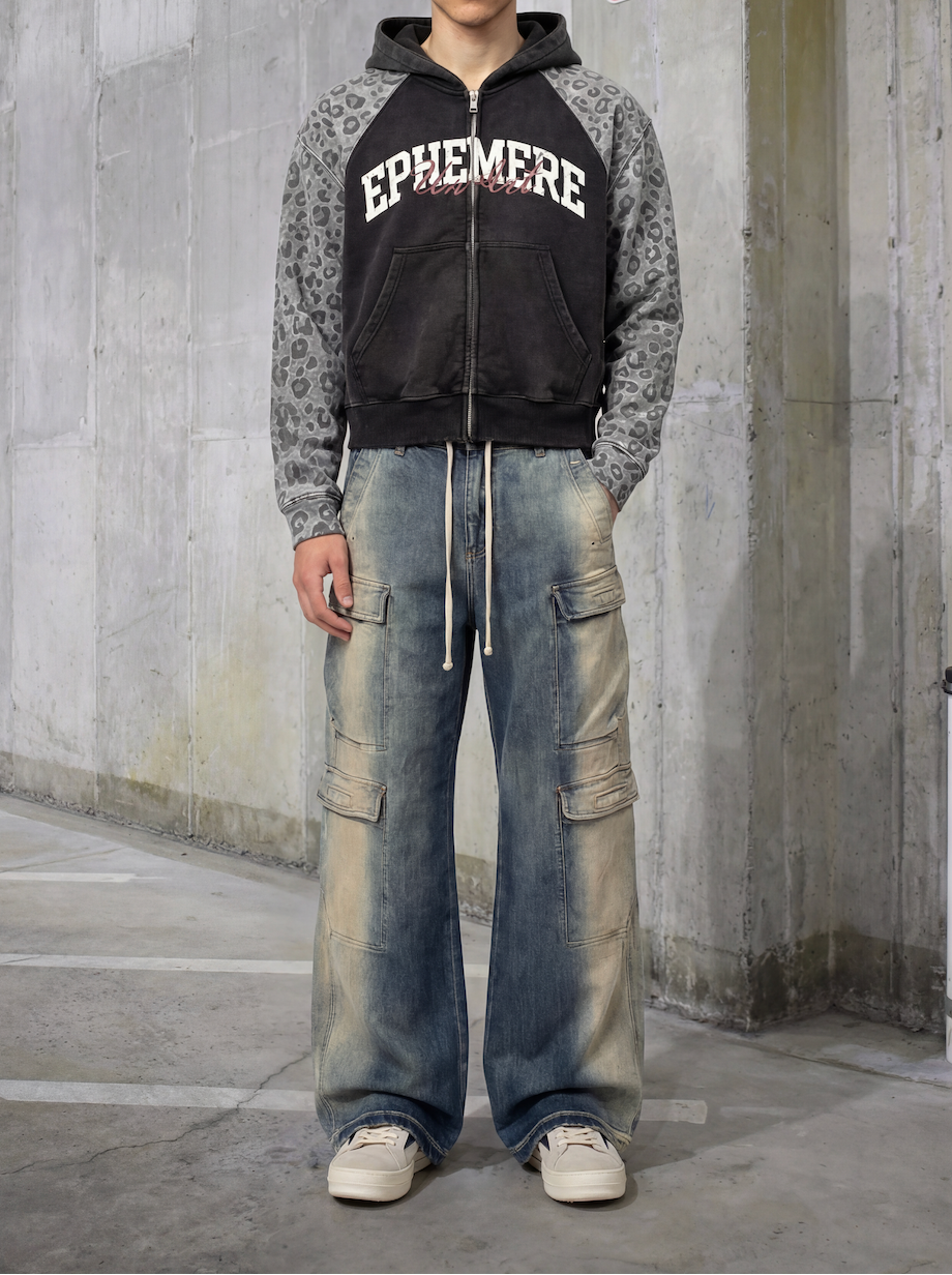 Leopard Print Zip Up 