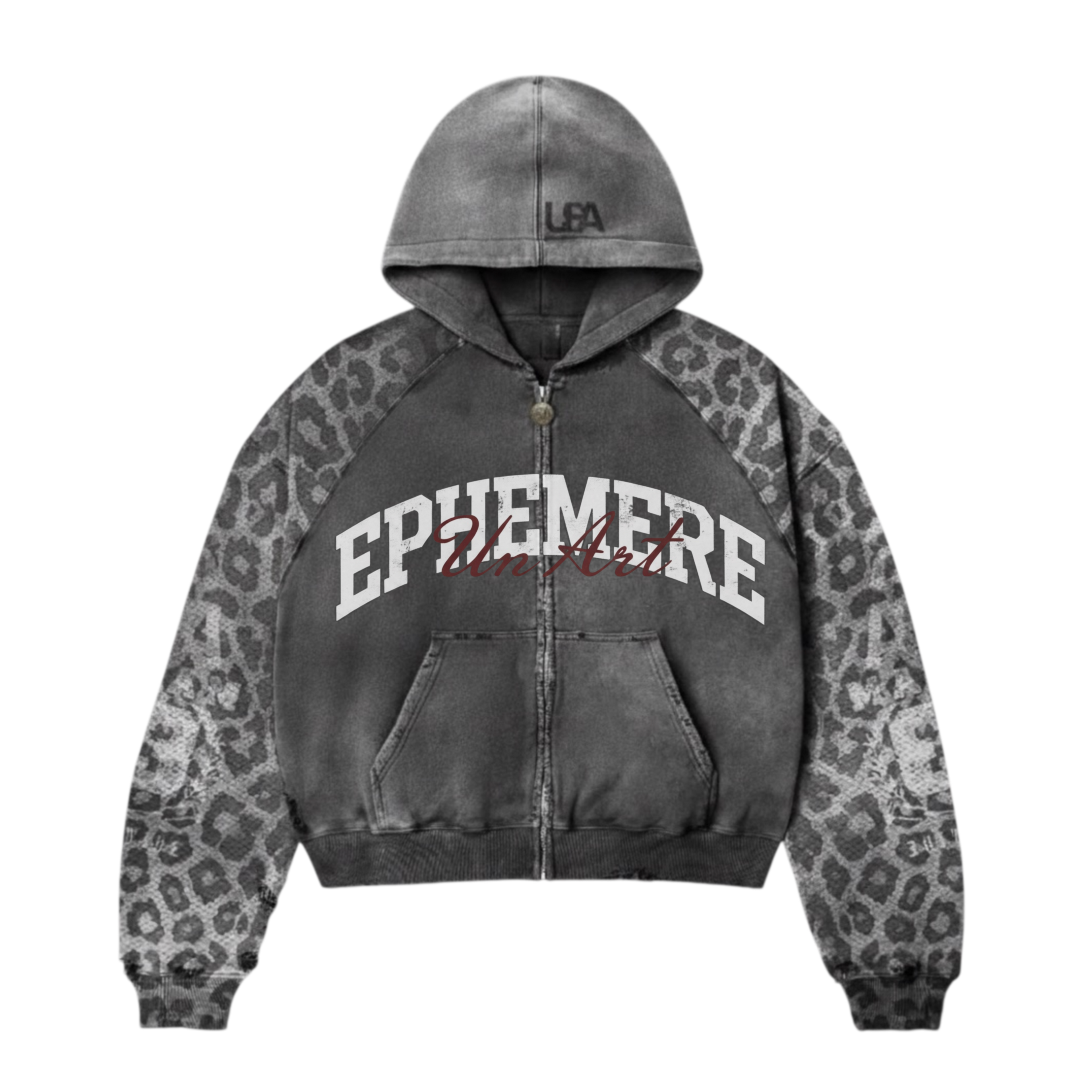 Leopard Print Zip Up 