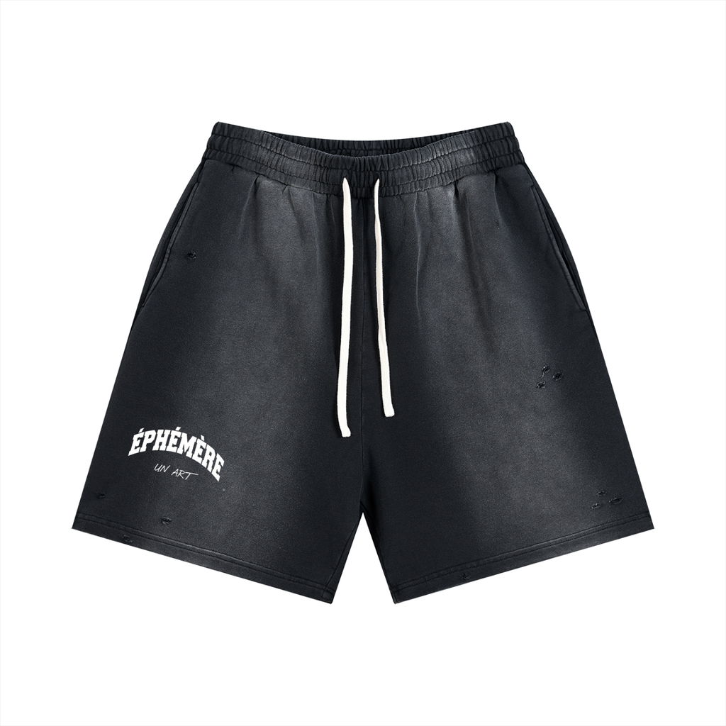 Sun Fade Distressed Shorts
